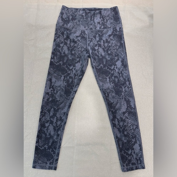 Zella Pants - Zella Purple Charcoal Snake Print Leggings Size Medium